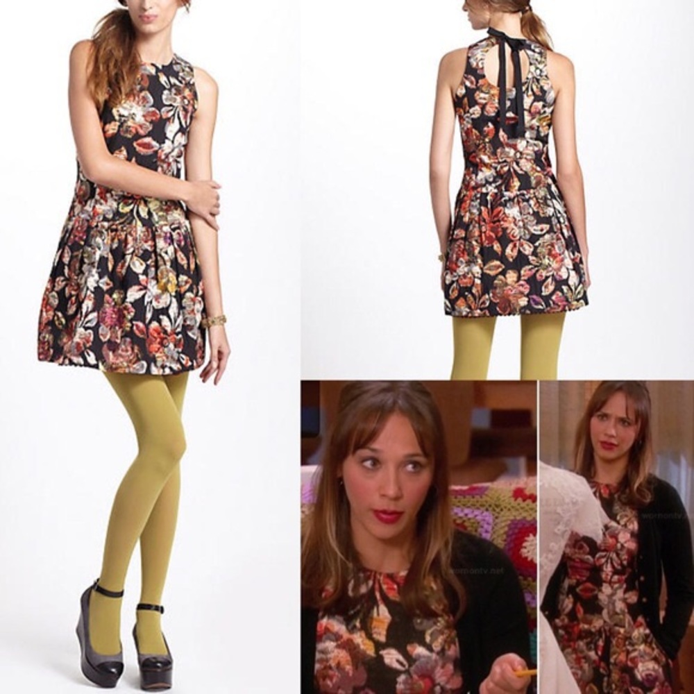 Anthropologie Adelita Brocade Minidress